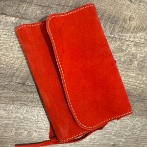 UNO de 50 Vibrant Red Suede Jewelry Travel Bag